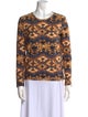 Ulla Johnson Printed Crew Neck Top