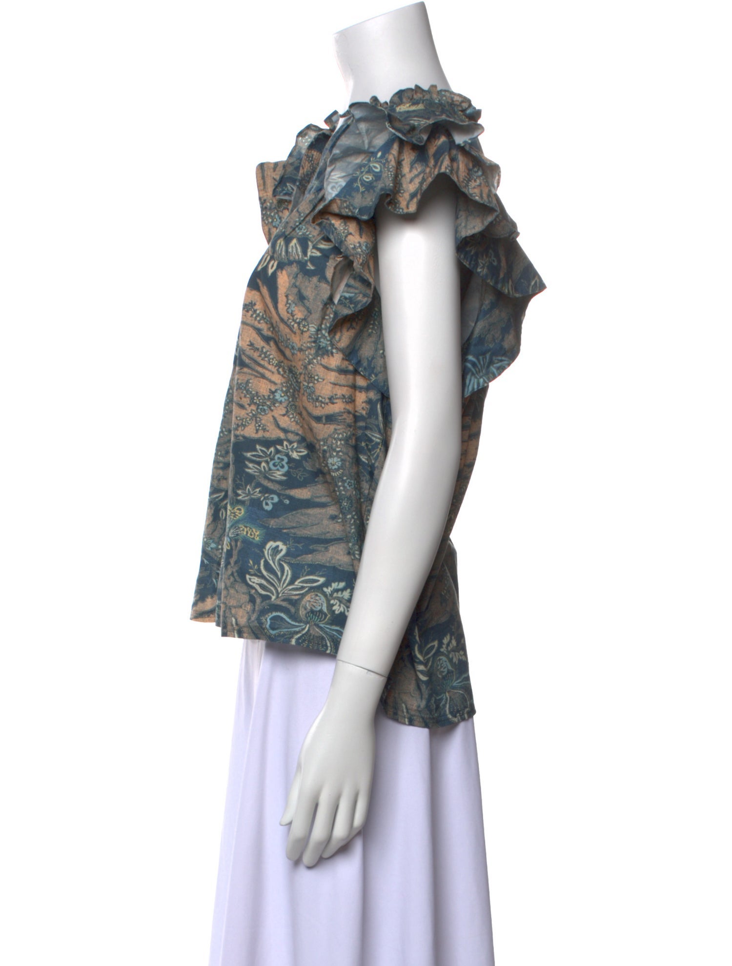 Ulla Johnson Printed V-Neck Blouse