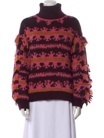 Ulla Johnson Printed Turtleneck Sweater