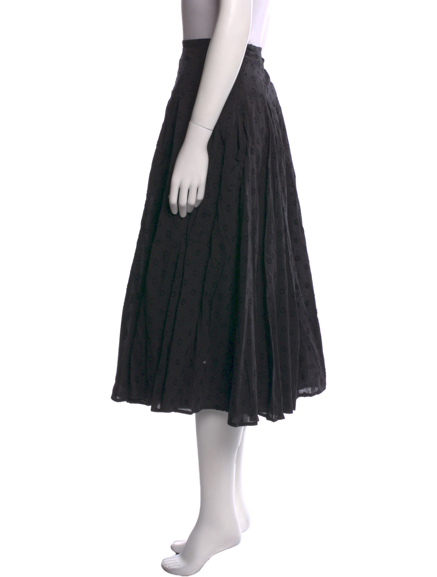 Ulla Johnson Pleated Accents Midi Length Skirt