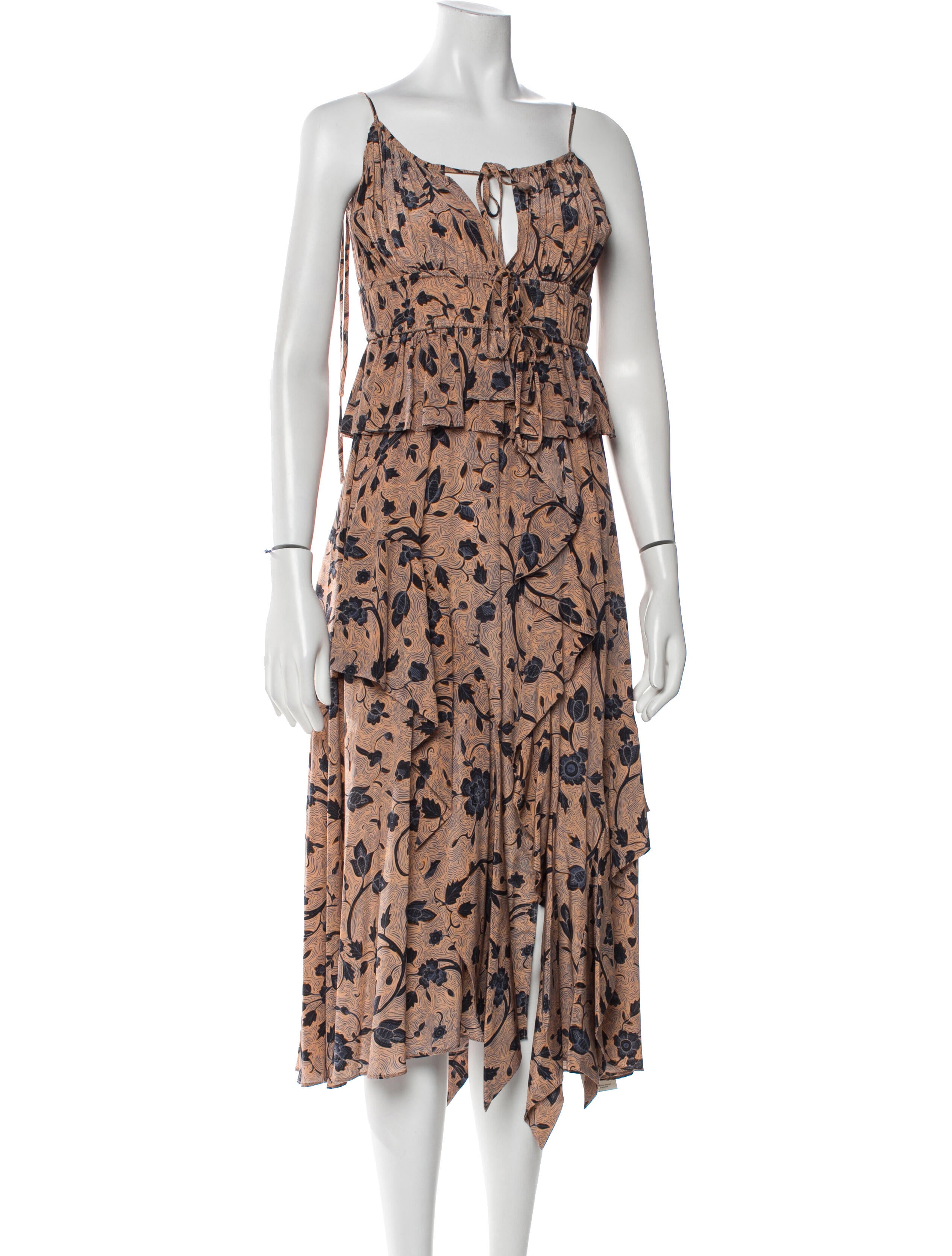 Ulla Johnson Silk Midi Length Dress