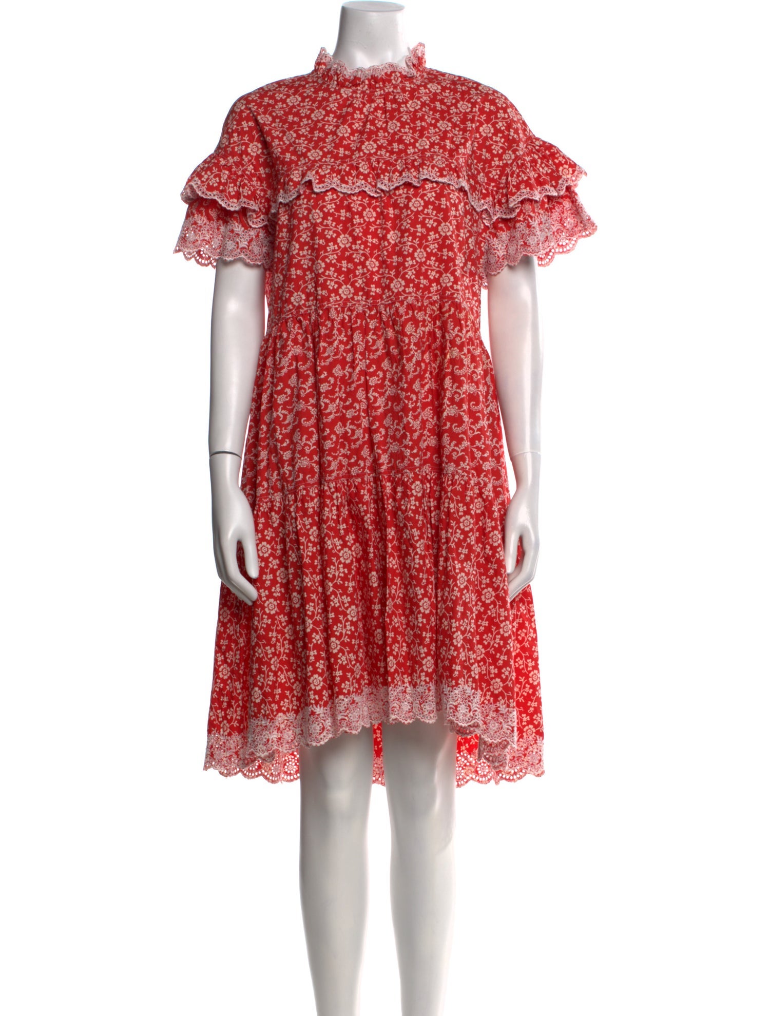Ulla Johnson Floral Print Midi Length Dress
