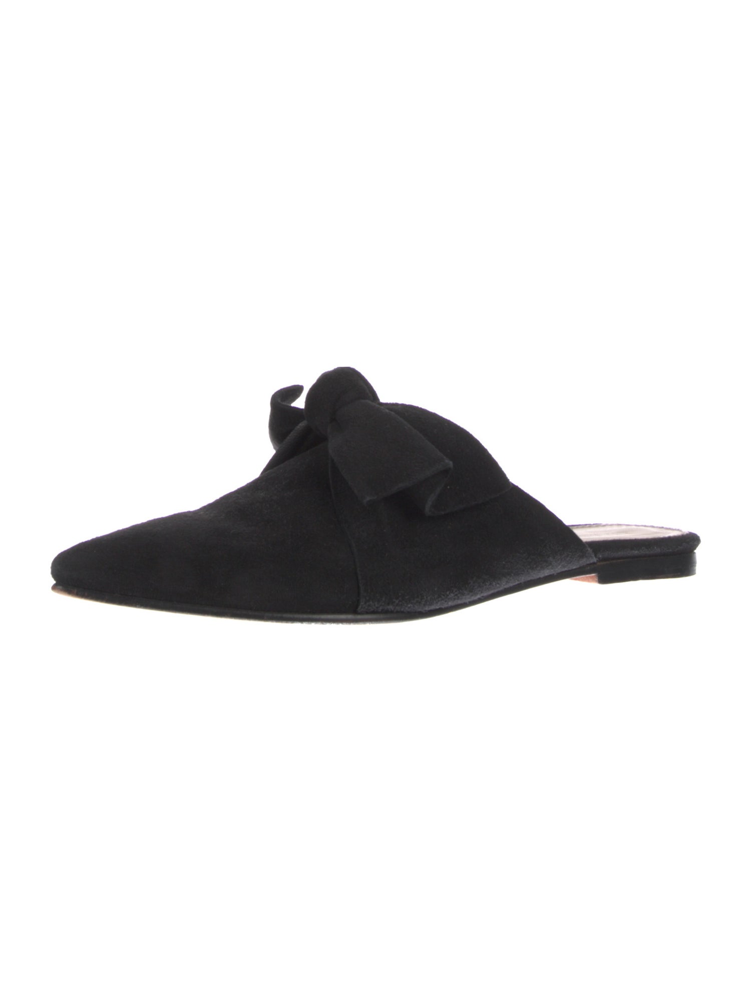 Ulla Johnson Suede Bow Accents Mules