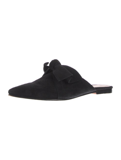 Ulla Johnson Suede Bow Accents Mules