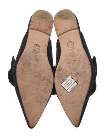 Ulla Johnson Suede Bow Accents Mules