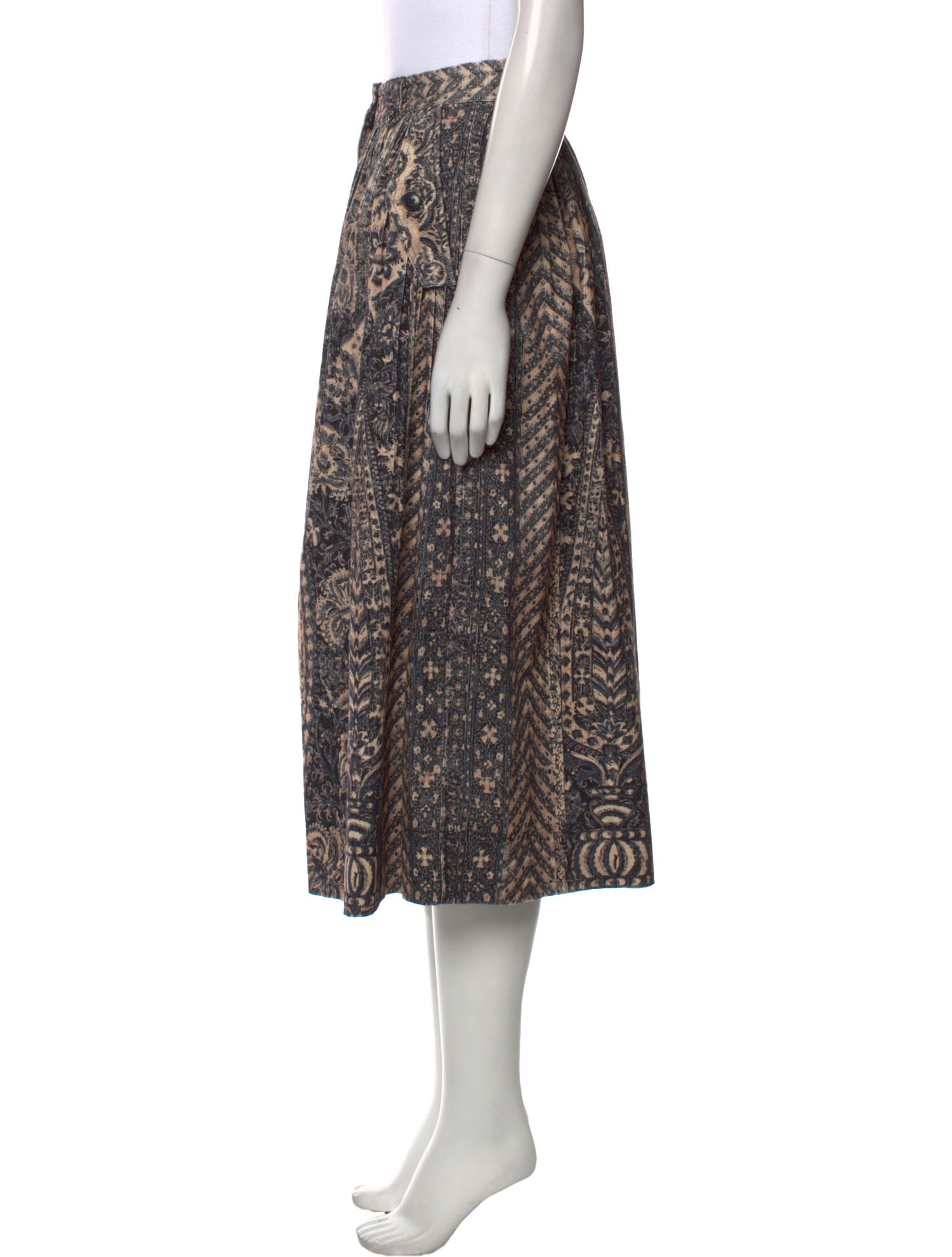 Ulla Johnson Floral Print Midi Length Skirt