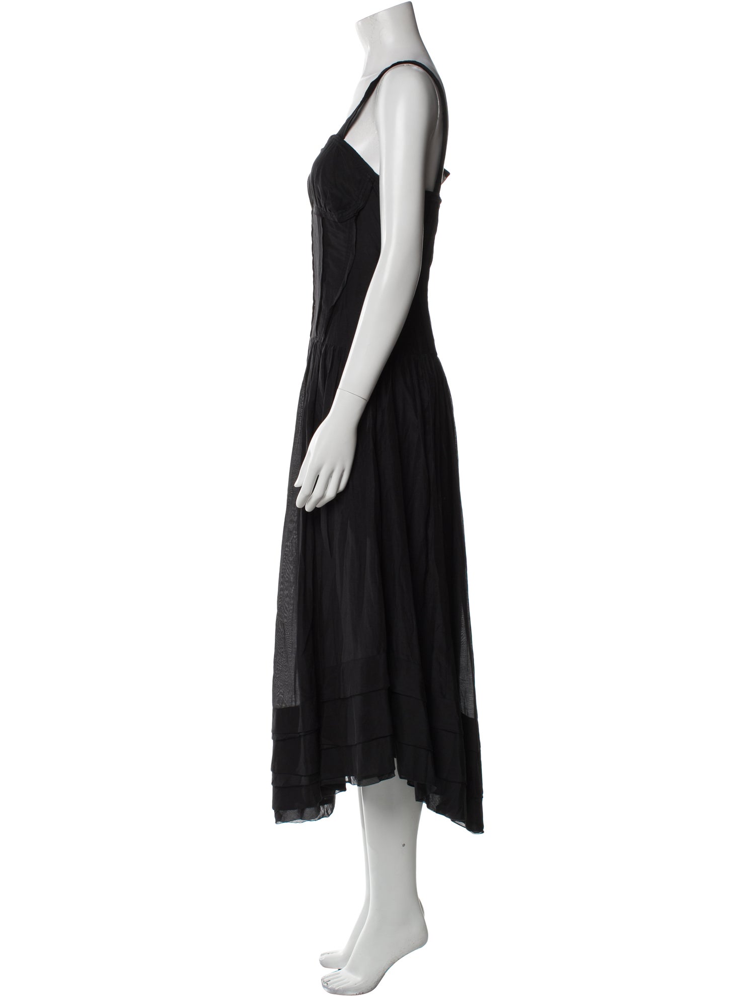 Ulla Johnson Square Neckline Midi Length Dress