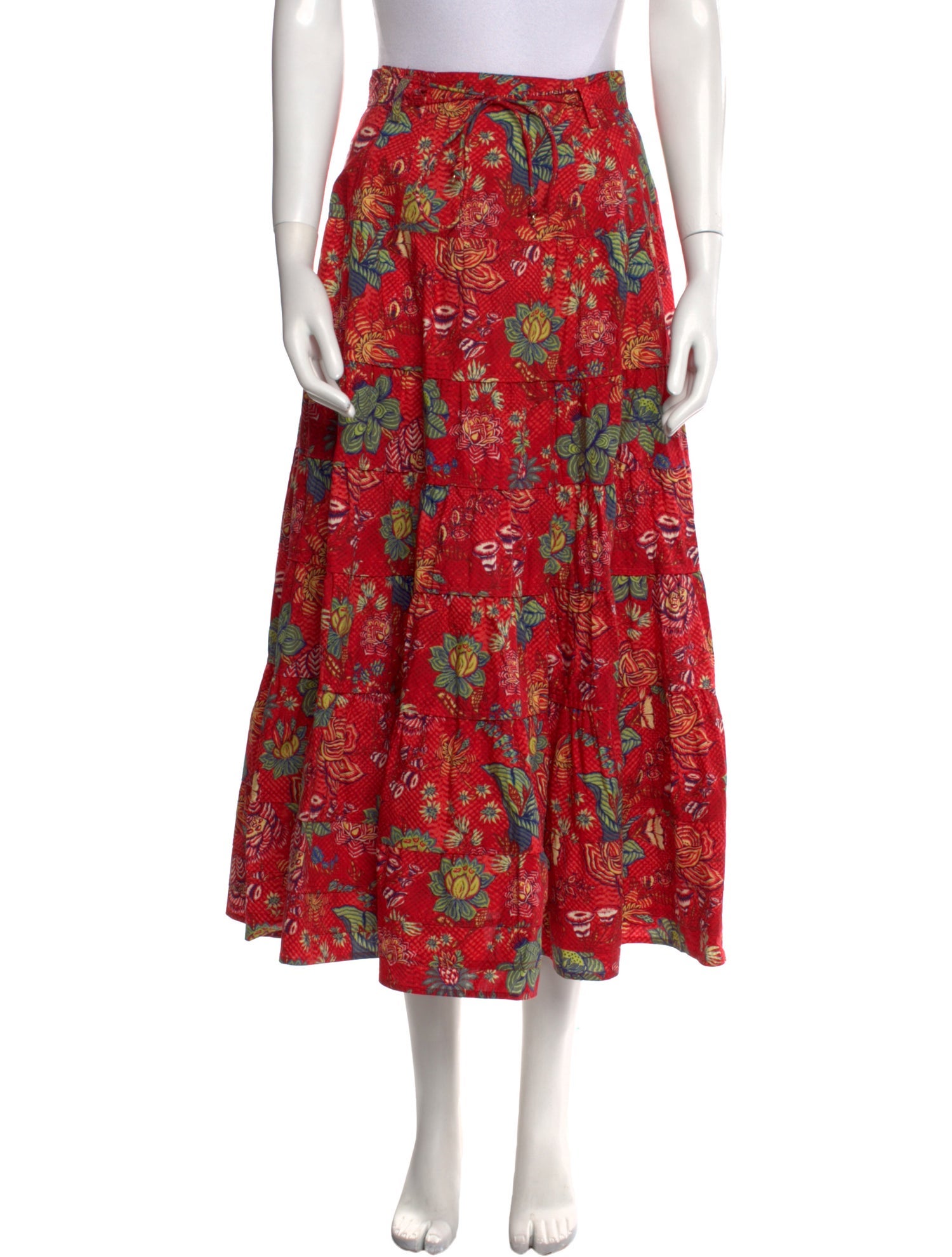 Ulla Johnson Floral Print Midi Length Skirt w/ Tags