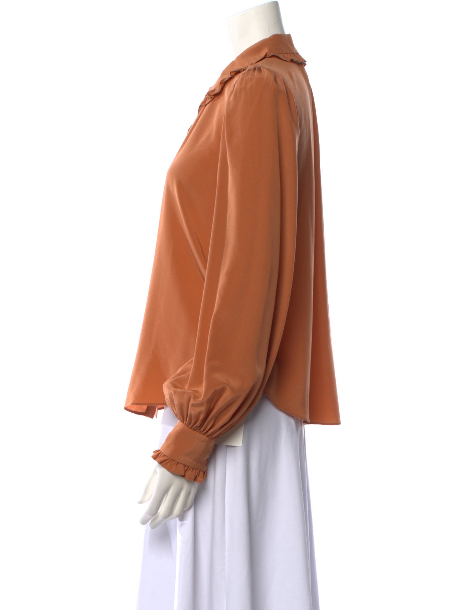 Ulla Johnson Silk Long Sleeve Blouse