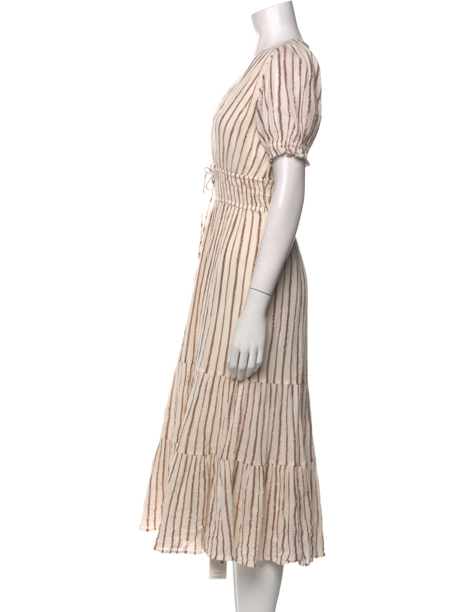 Ulla Johnson Striped Midi Length Dress