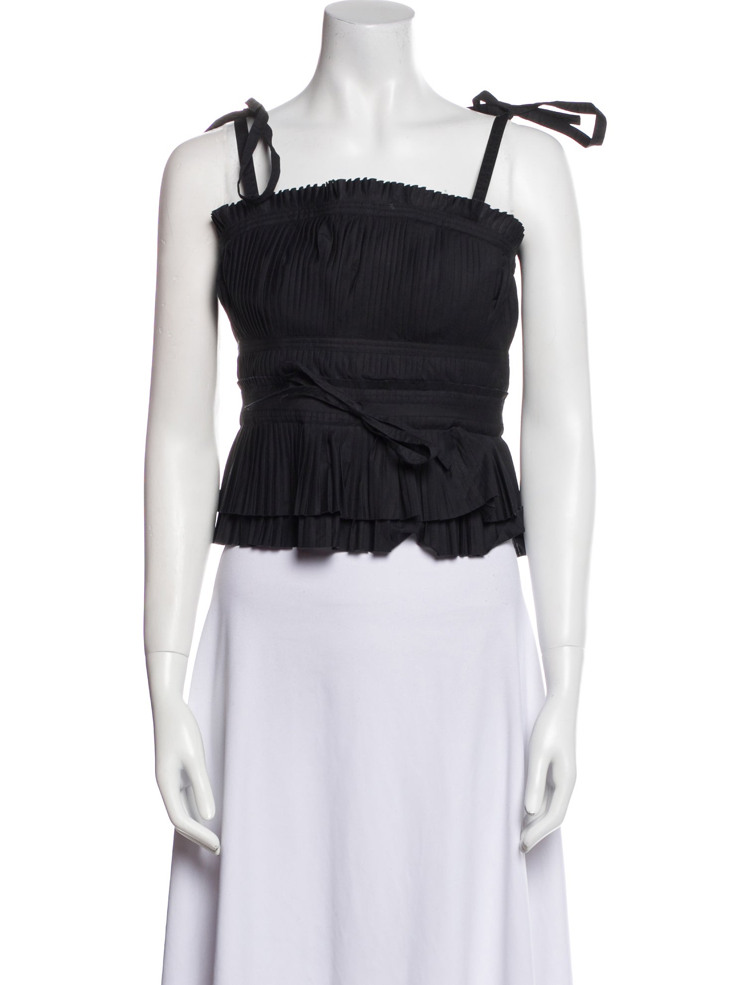 Ulla Johnson Square Neckline Sleeveless Crop Top