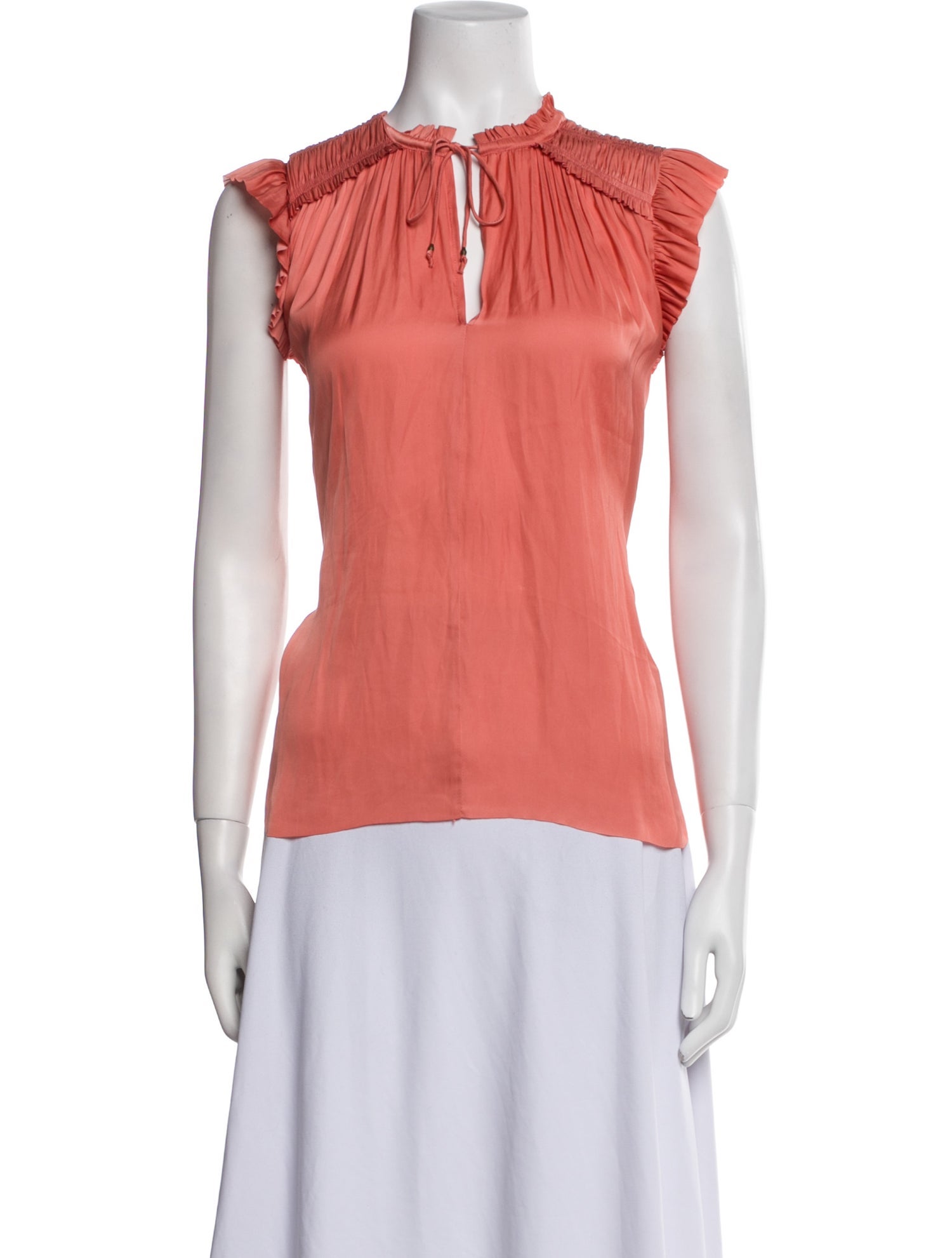 Ulla Johnson Tie Neck Sleeveless Blouse