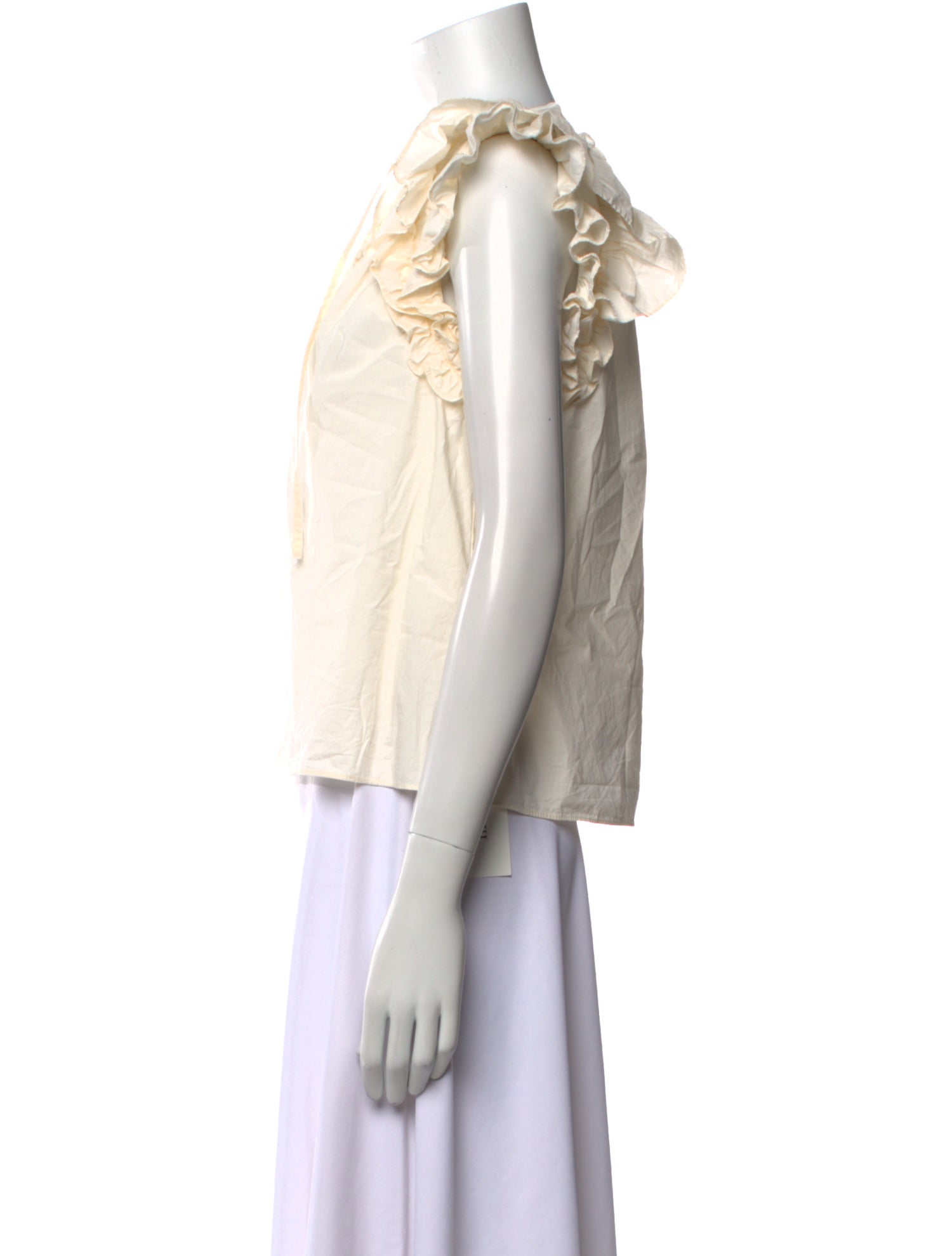 Ulla Johnson V-Neck Short Sleeve Blouse