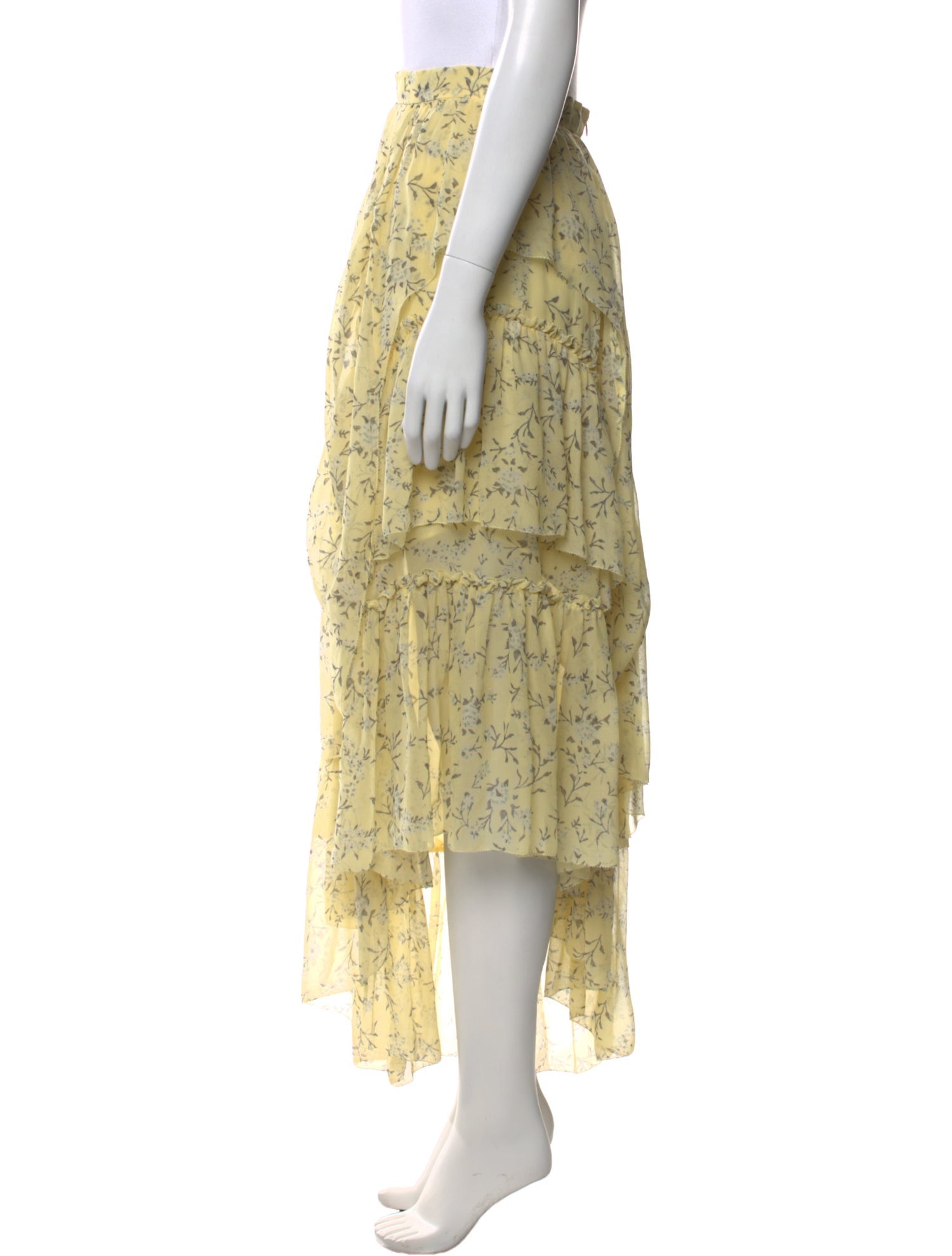 Ulla Johnson Silk Midi Length Skirt