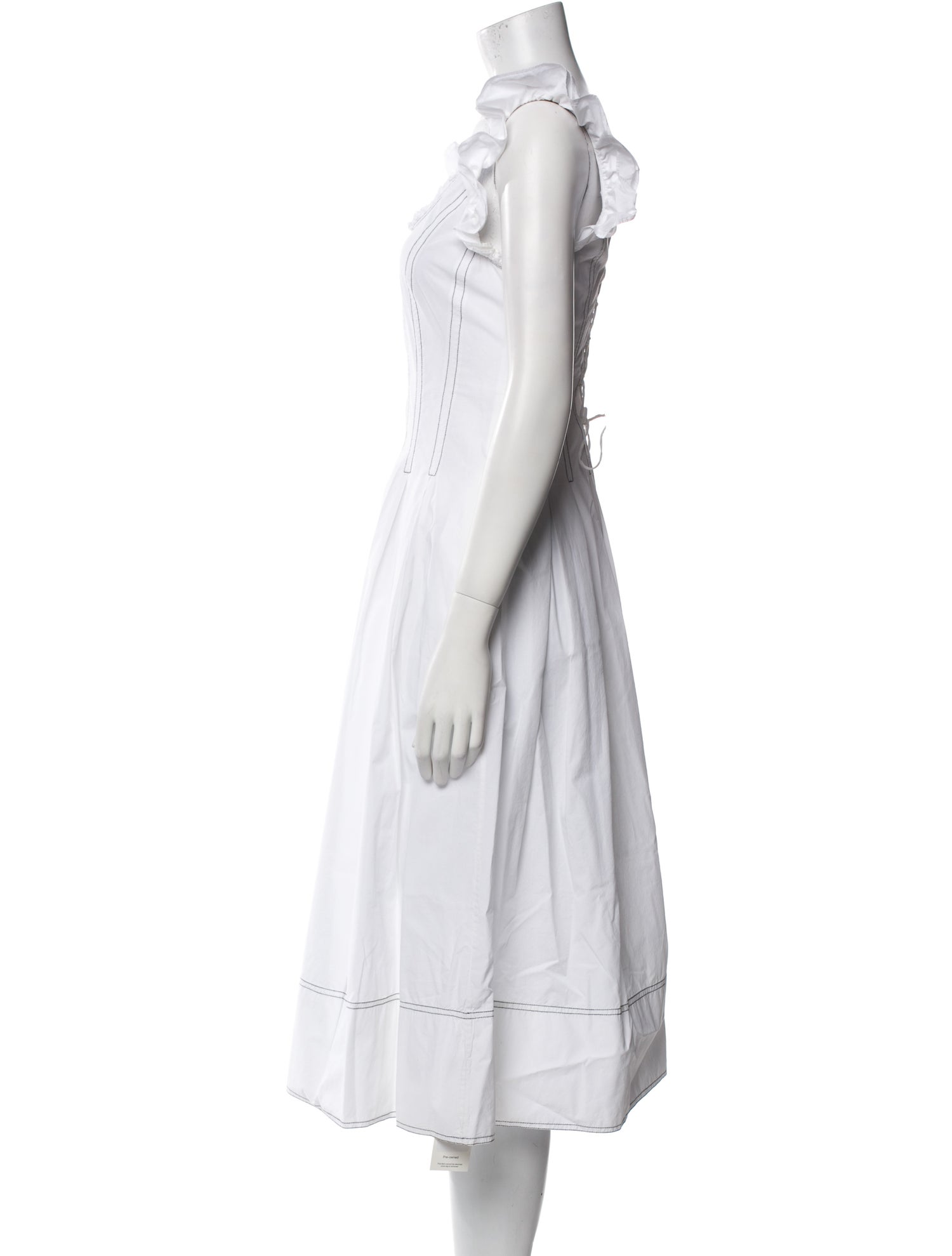 Ulla Johnson Scoop Neck Midi Length Dress