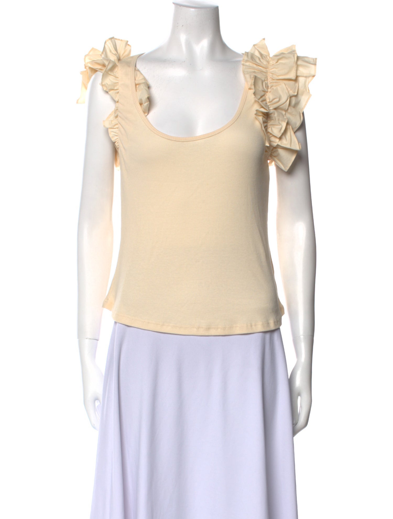 Ulla Johnson Scoop Neck Short Sleeve Blouse