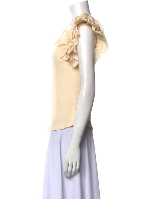 Ulla Johnson Scoop Neck Short Sleeve Blouse