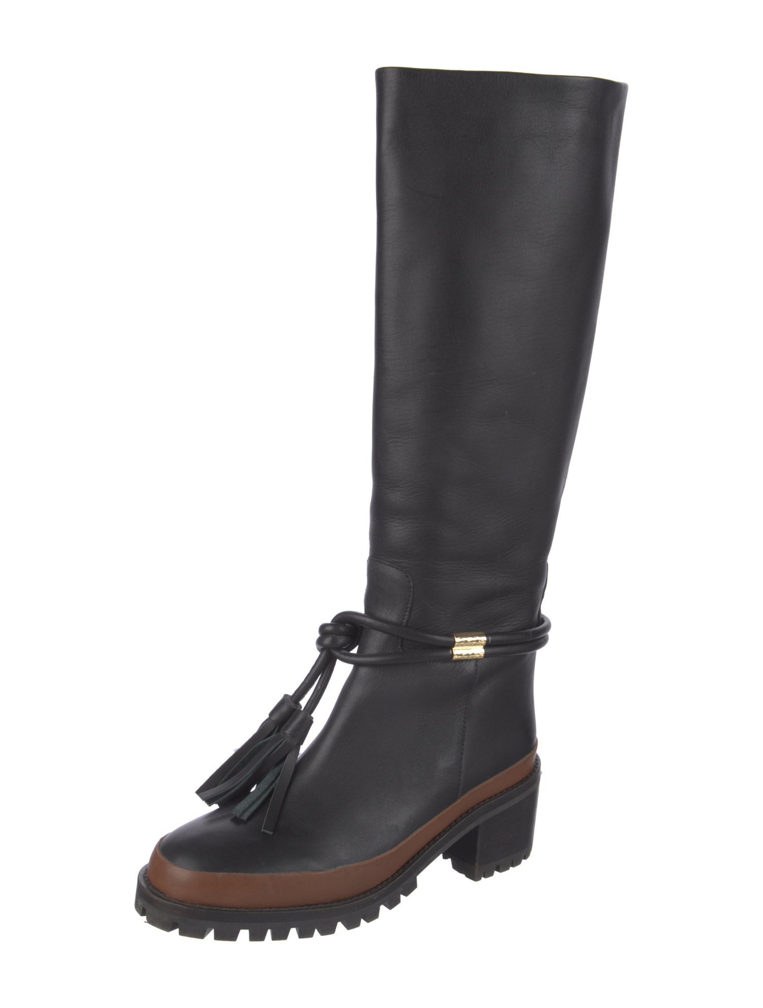 Ulla Johnson Leather Tassel Accents Rain Boots
