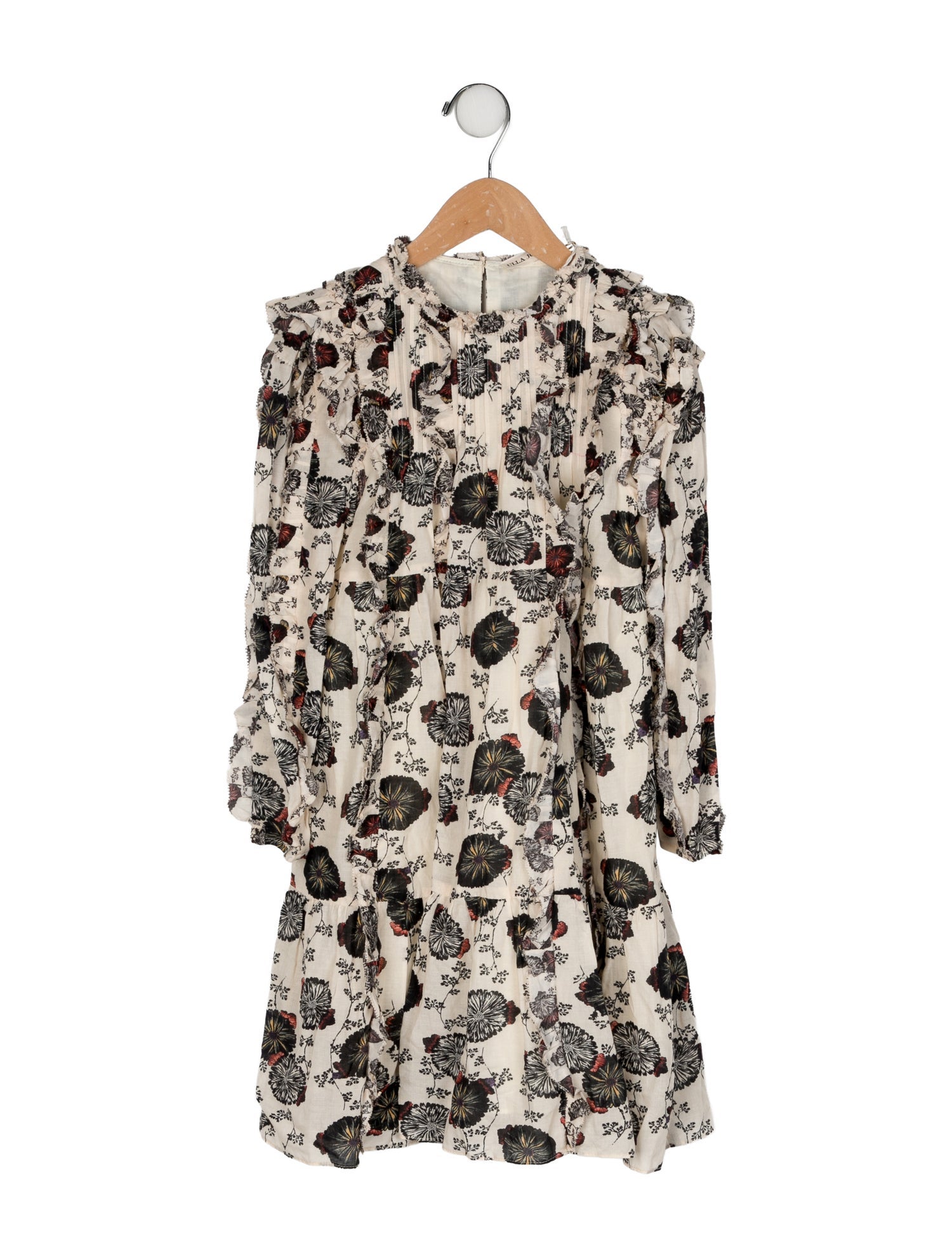 Ulla Johnson Toddler Girls' Floral Printed Long Sleeve Dress w/Tags