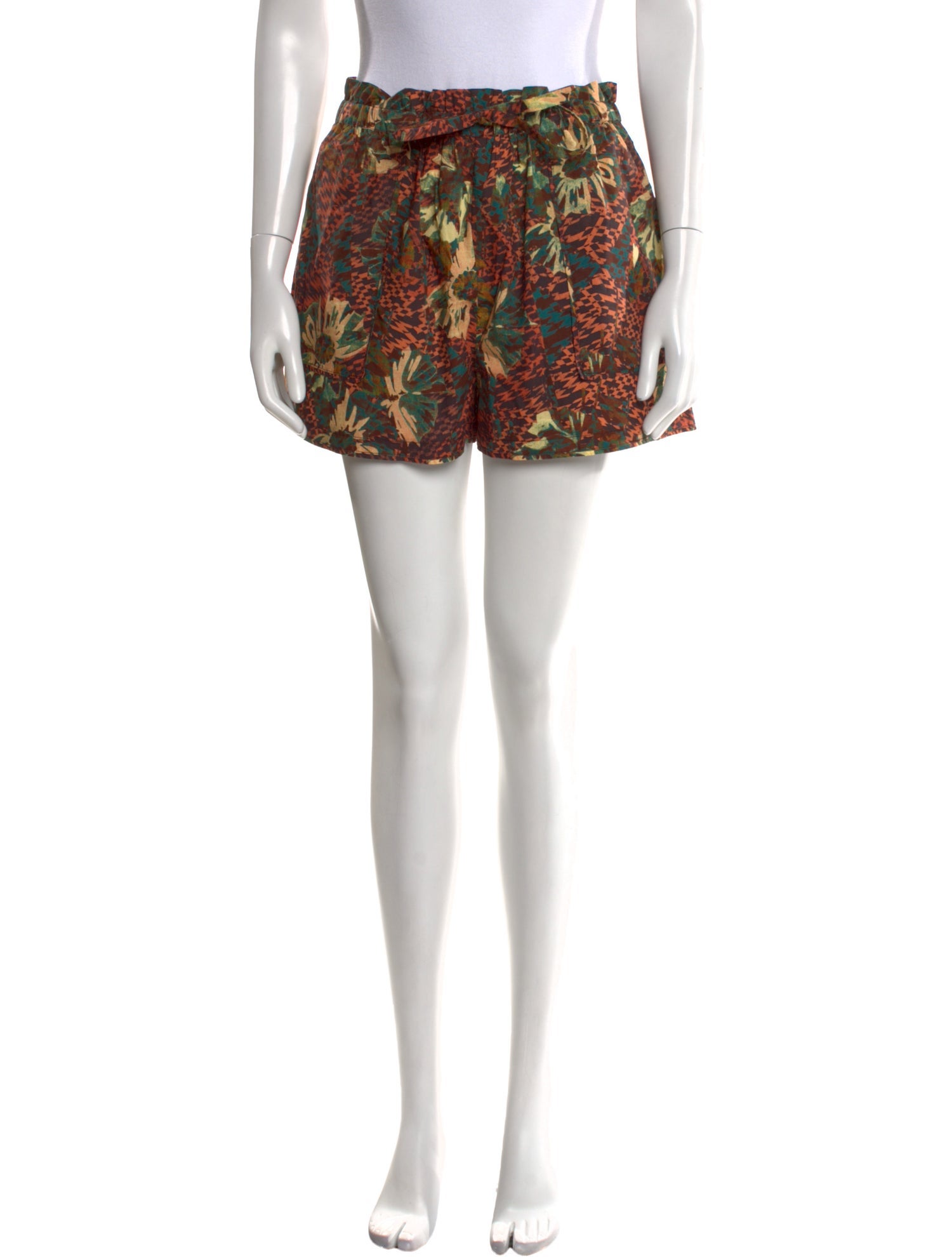 Ulla Johnson Floral Print Mini Shorts