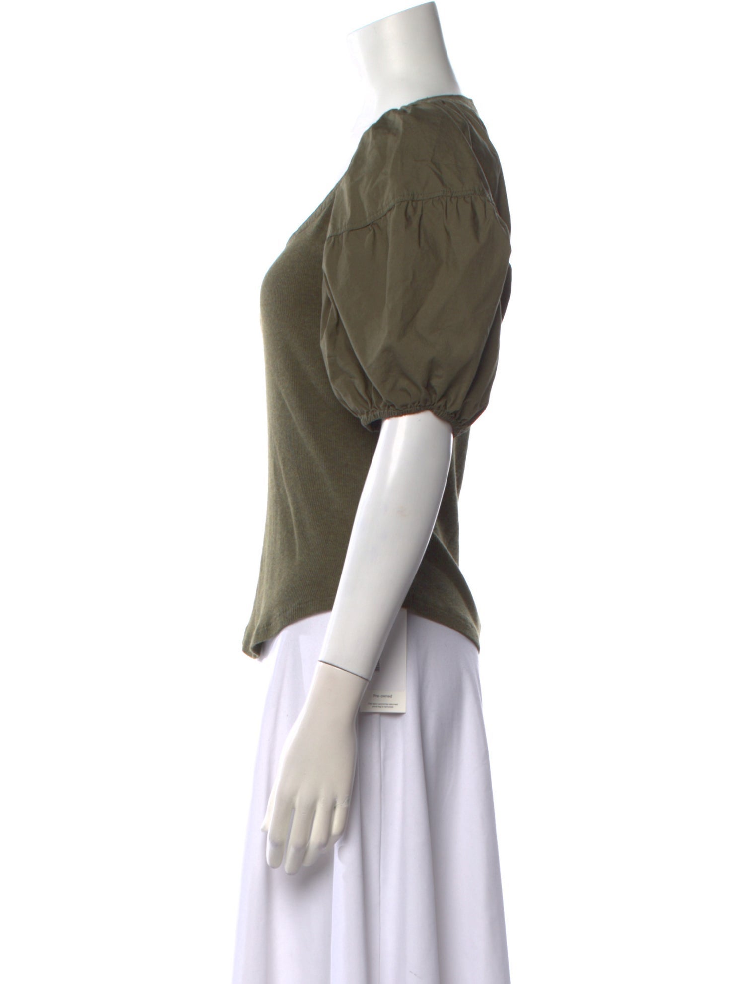 Ulla Johnson Scoop Neck Short Sleeve T-Shirt