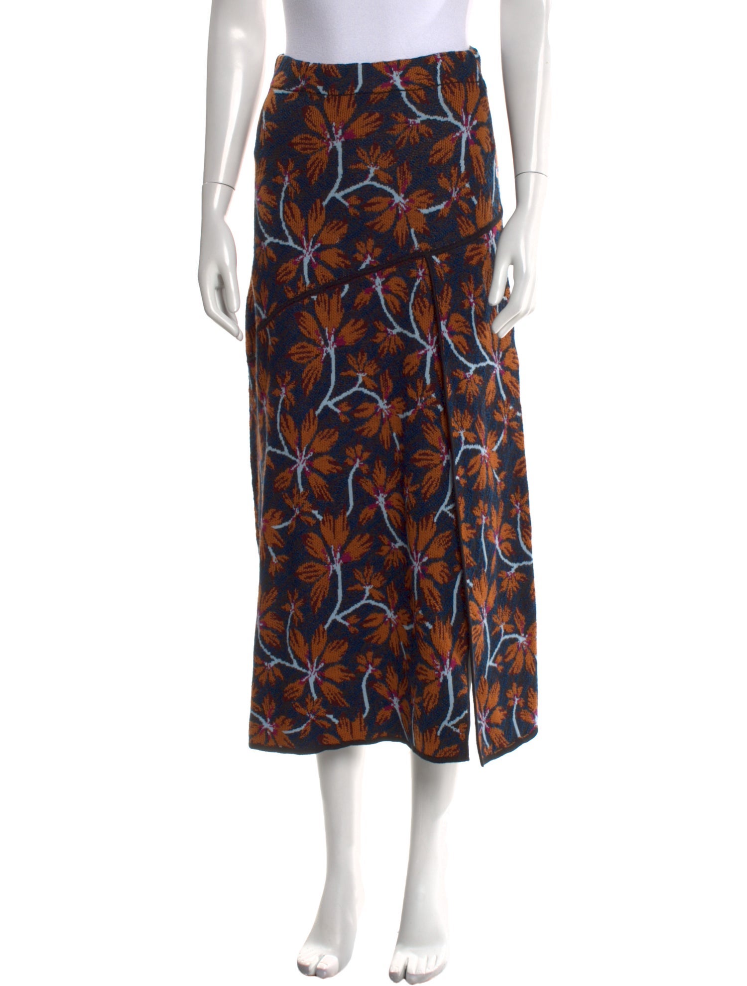 Ulla Johnson Floral Print Midi Length Skirt