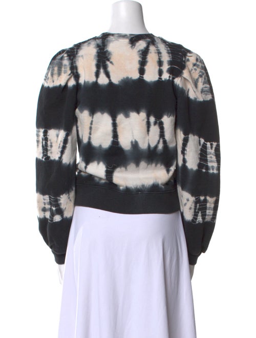 Ulla Johnson Tie-Dye Print Bateau Neckline Sweatshirt