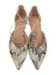 Ulla Johnson Leather Animal Print D'Orsay Flats
