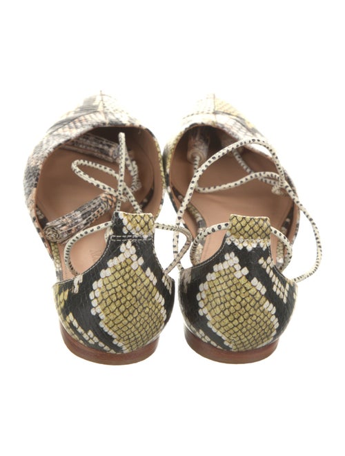 Ulla Johnson Leather Animal Print D'Orsay Flats