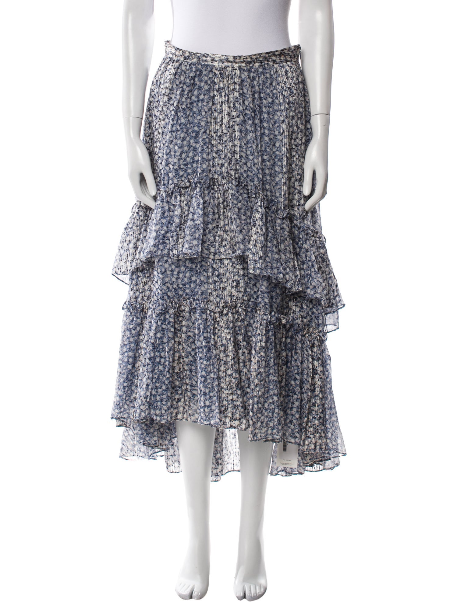 Ulla Johnson Silk Midi Length Skirt