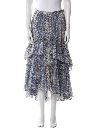 Ulla Johnson Silk Midi Length Skirt