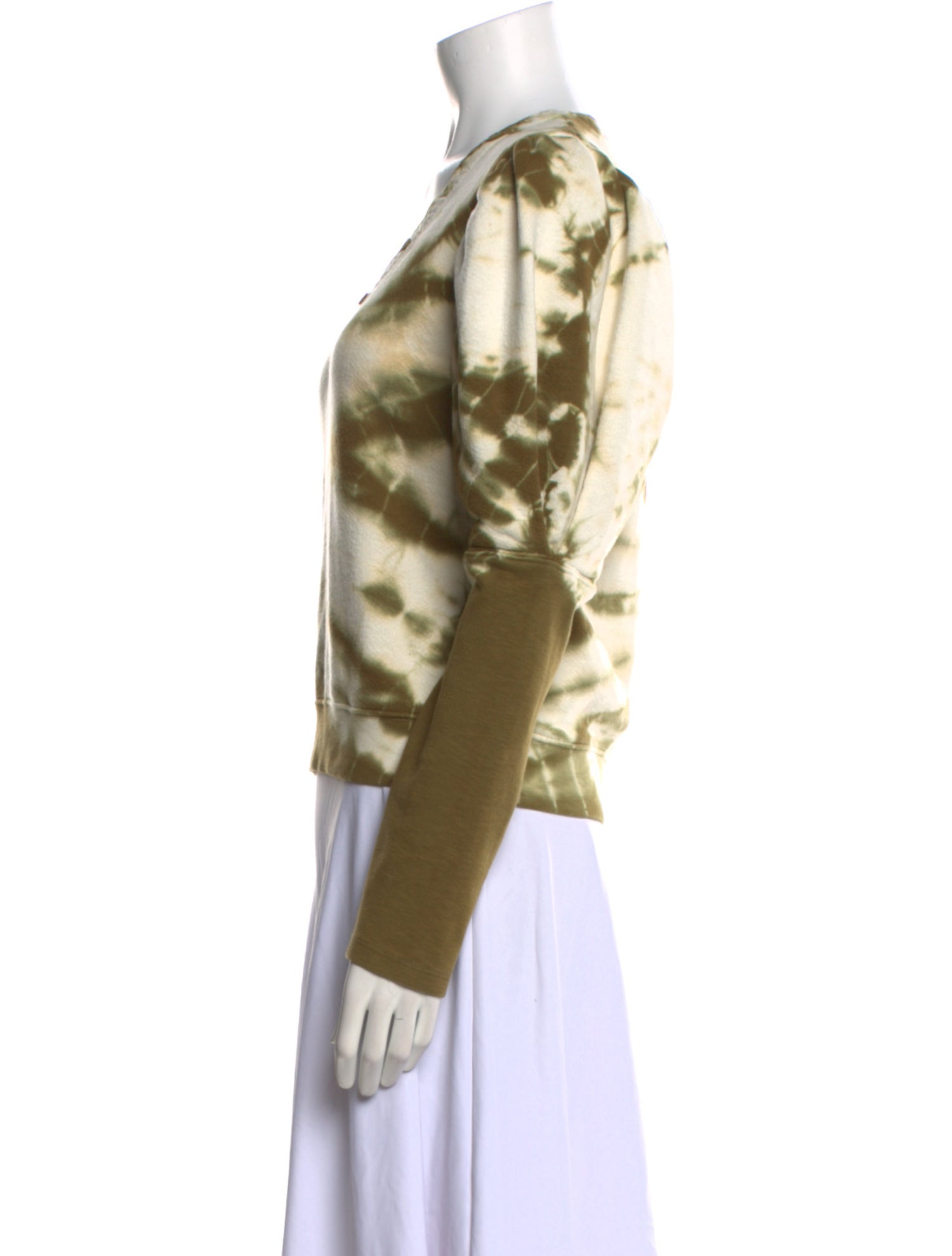 Ulla Johnson Tie-Dye Print V-Neck Top