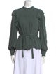 Ulla Johnson Mock Neck Long Sleeve Blouse