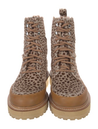 Ulla Johnson Ponyhair Combat Boots