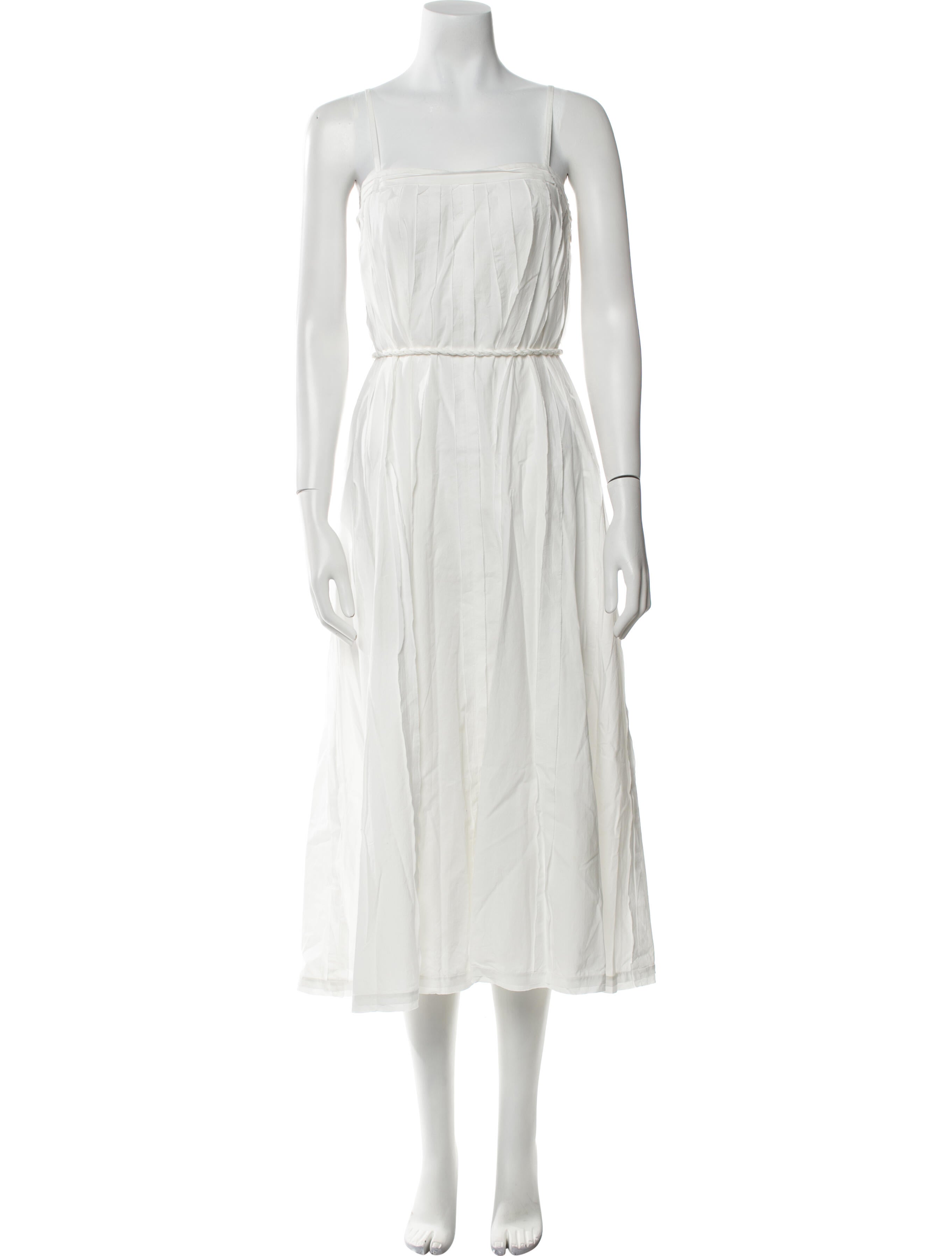 Ulla Johnson Square Neckline Midi Length Dress