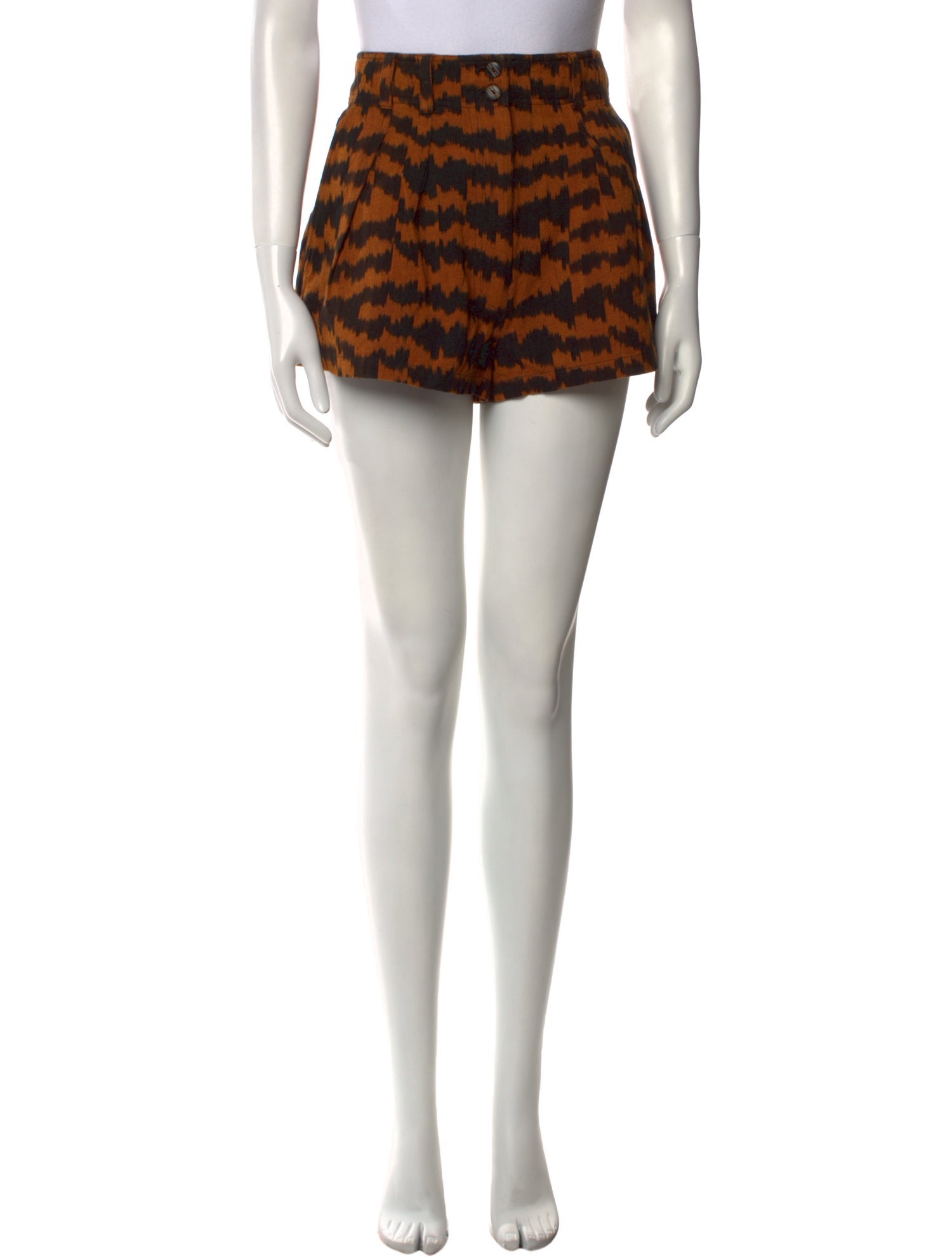 Ulla Johnson Animal Print Mini Shorts