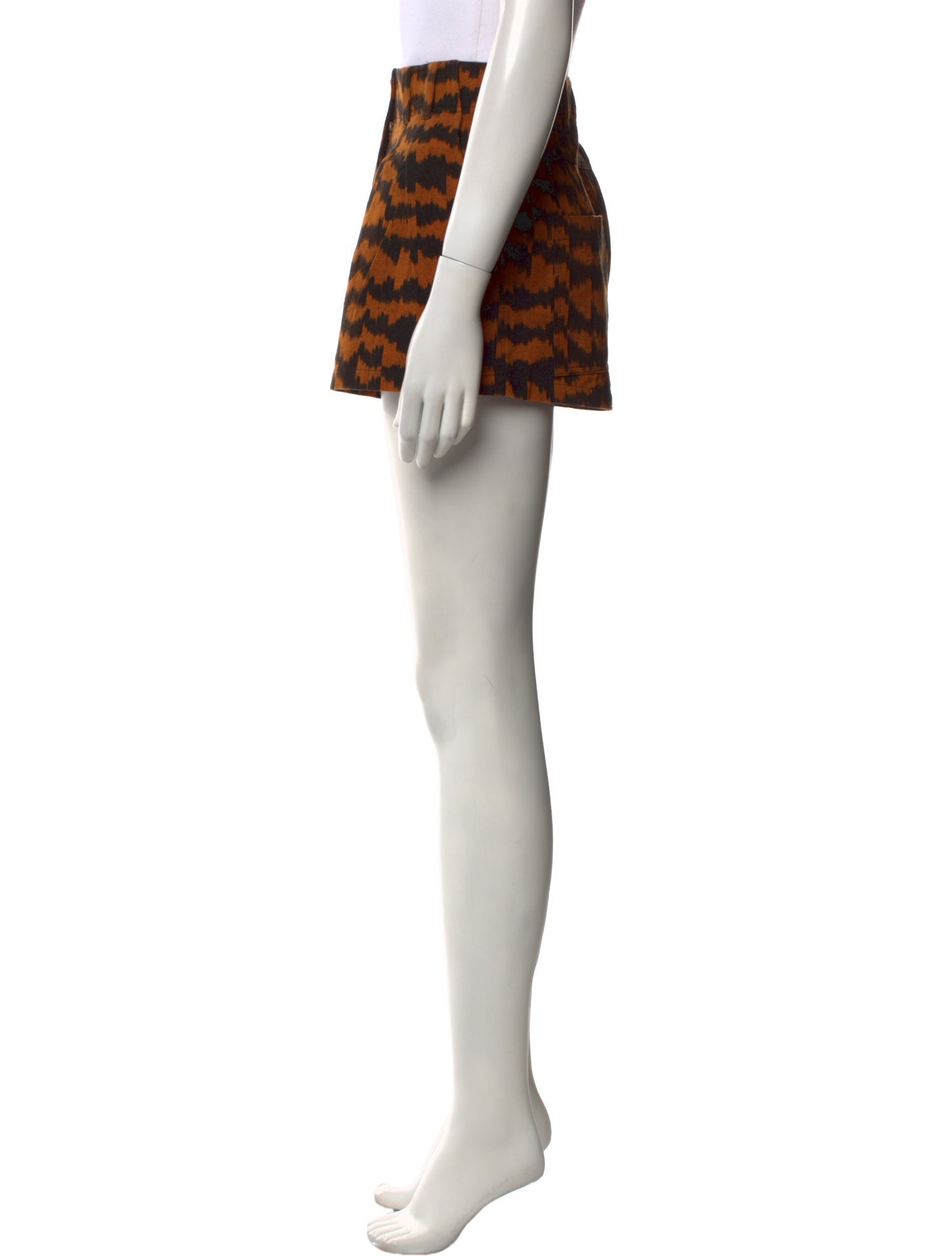 Ulla Johnson Animal Print Mini Shorts