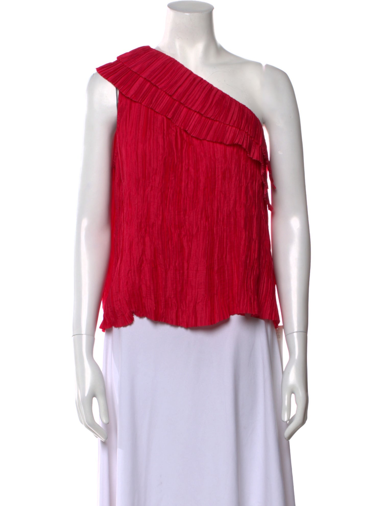 Ulla Johnson One-Shoulder Sleeveless Crop Top