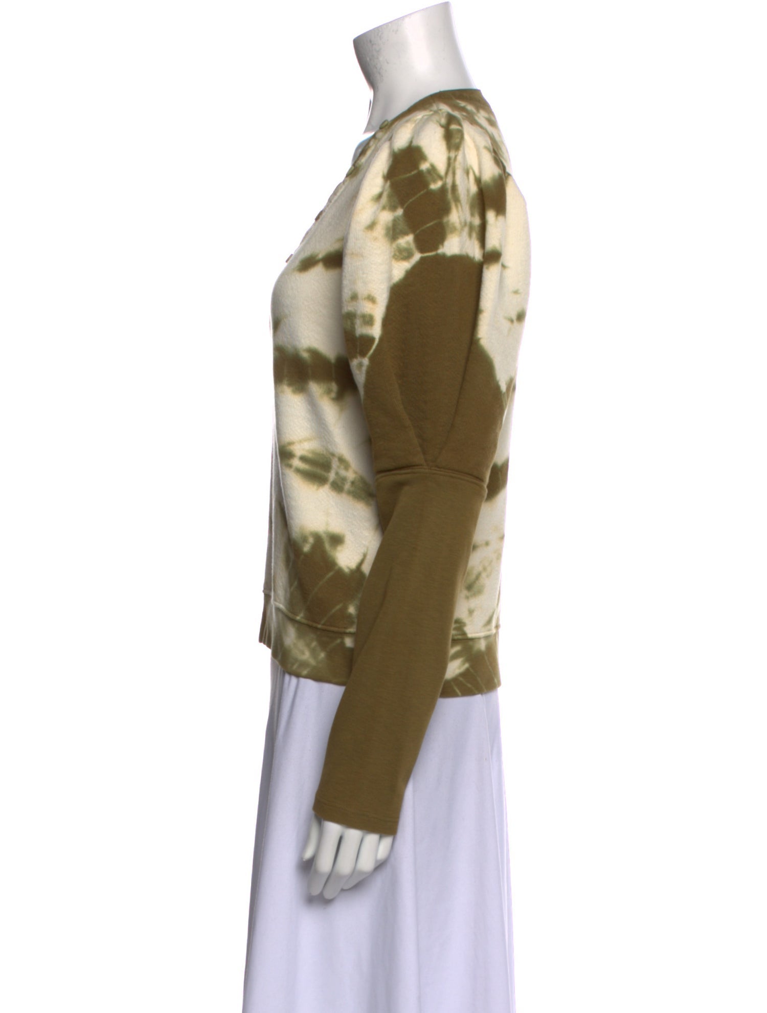 Ulla Johnson Tie-Dye Print V-Neck Sweater