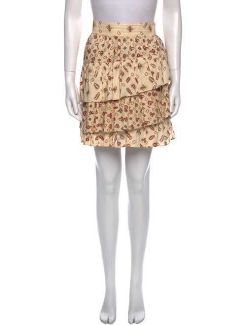 Ulla Johnson Animal Print Mini Skirt