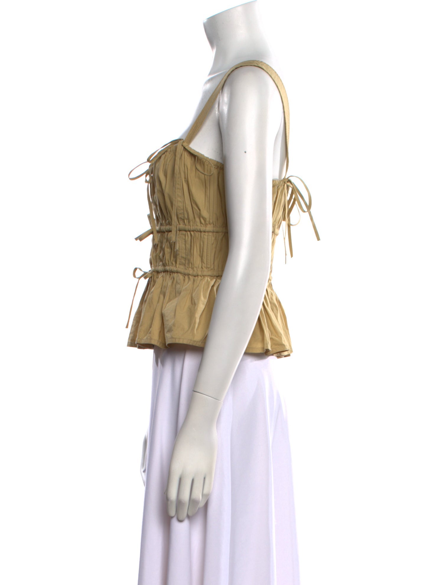 Ulla Johnson Square Neckline Sleeveless Crop Top