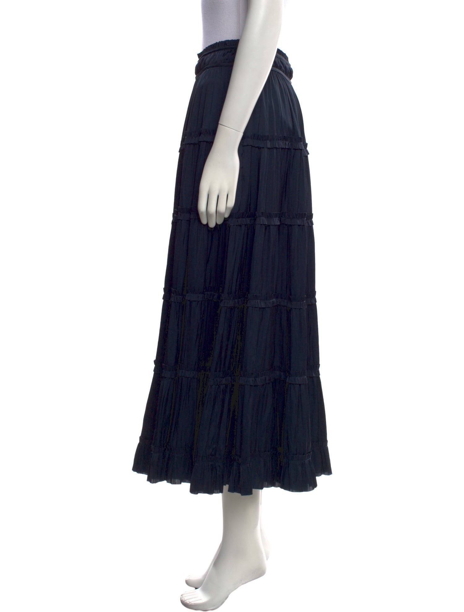 Ulla Johnson Ruffle Embellishment Midi Length Skirt