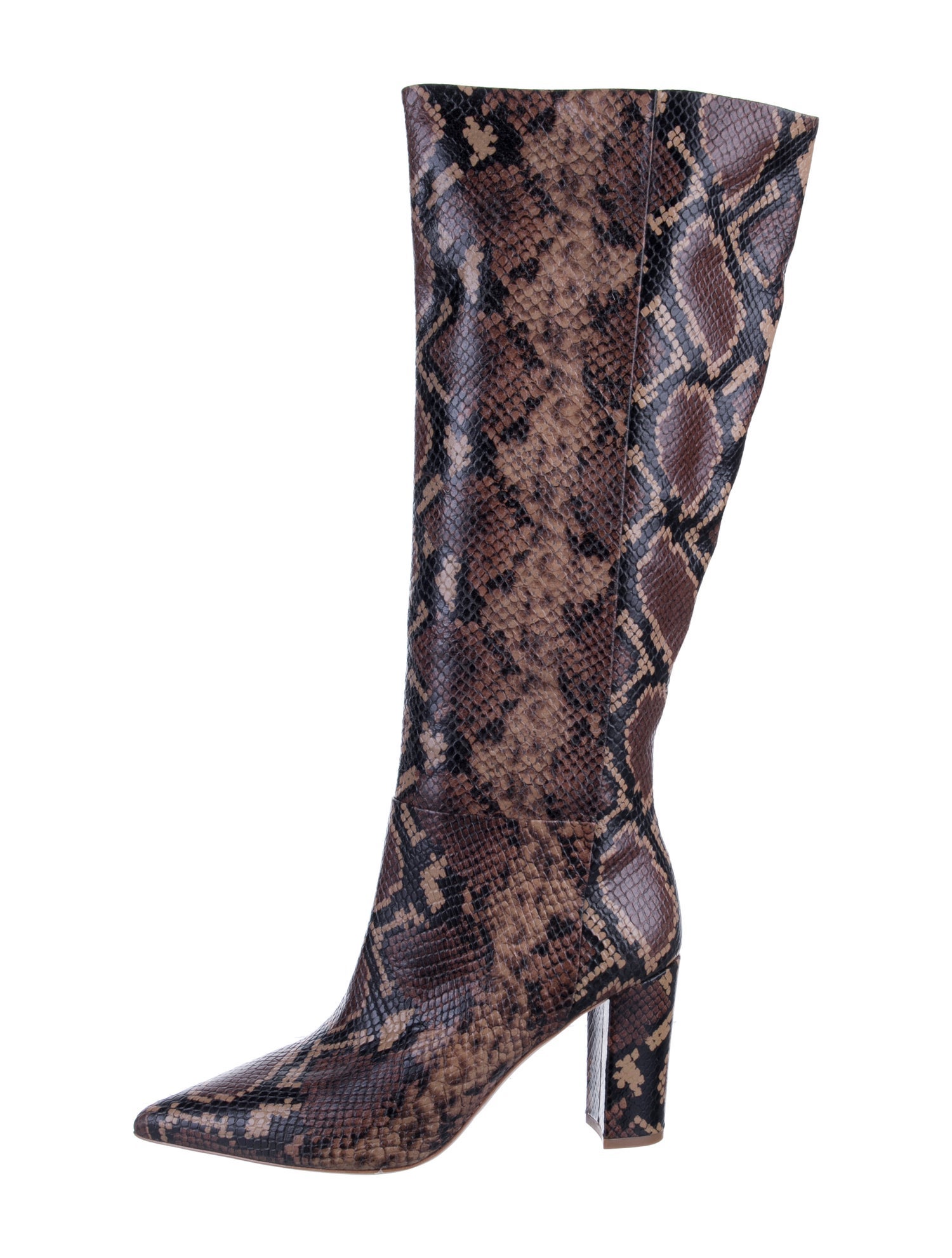 Ulla Johnson Snakeskin Animal Print Boots