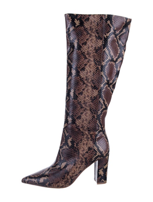 Ulla Johnson Snakeskin Animal Print Boots