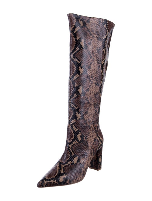 Ulla Johnson Snakeskin Animal Print Boots