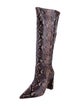 Ulla Johnson Snakeskin Animal Print Boots