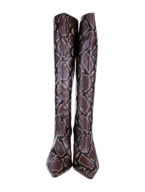 Ulla Johnson Snakeskin Animal Print Boots