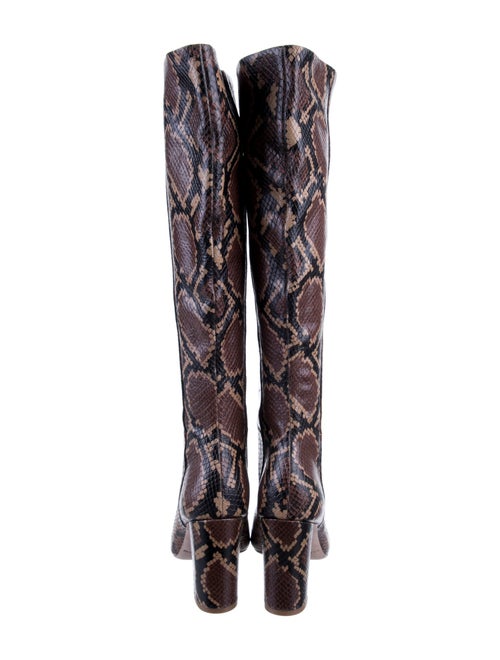 Ulla Johnson Snakeskin Animal Print Boots