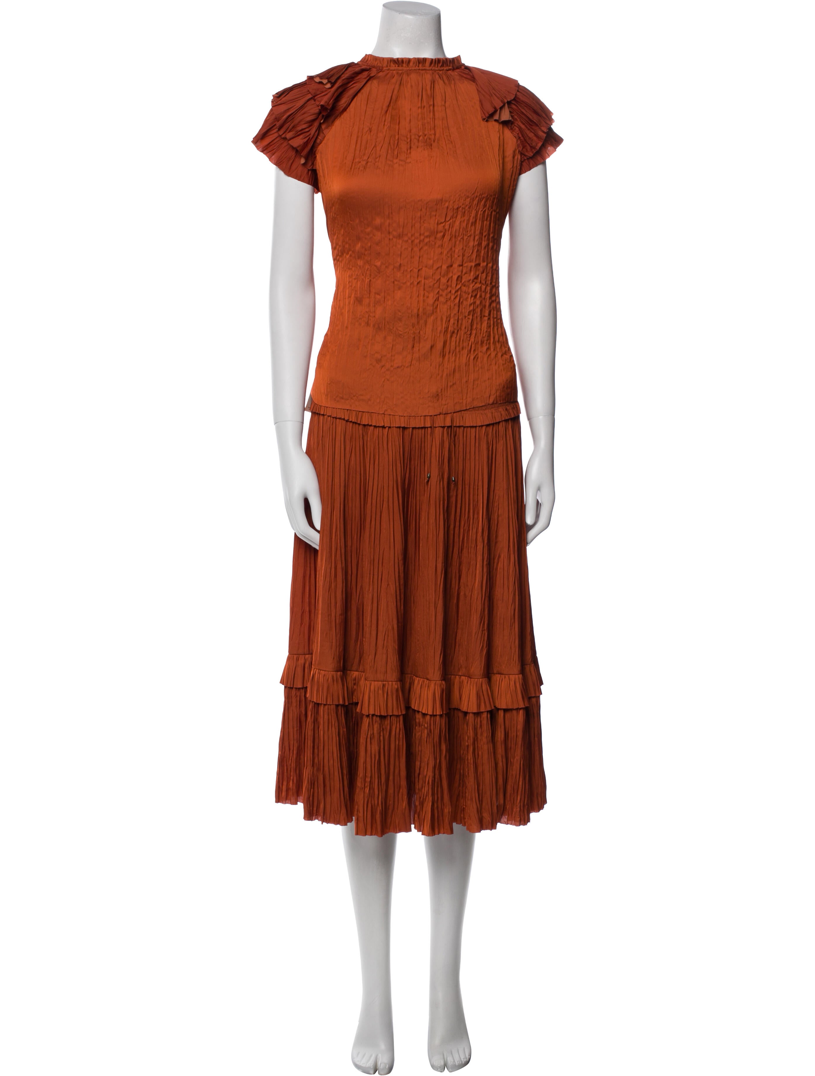 Ulla Johnson Colorblock Pattern Skirt Set