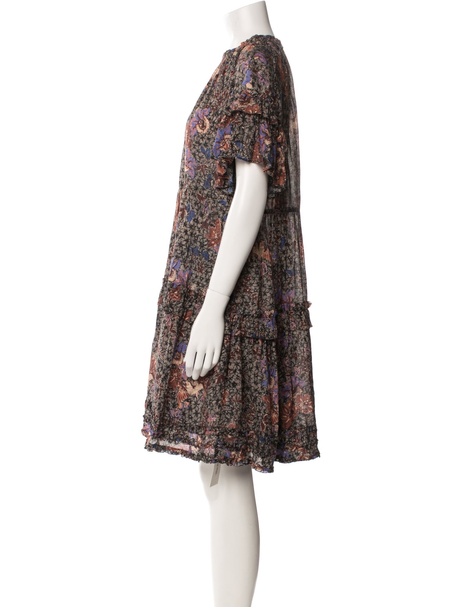 Ulla Johnson Floral Print Knee-Length Dress
